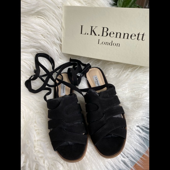 NIB L.K. Bennett Selma Suede Sandals - Picture 3 of 6